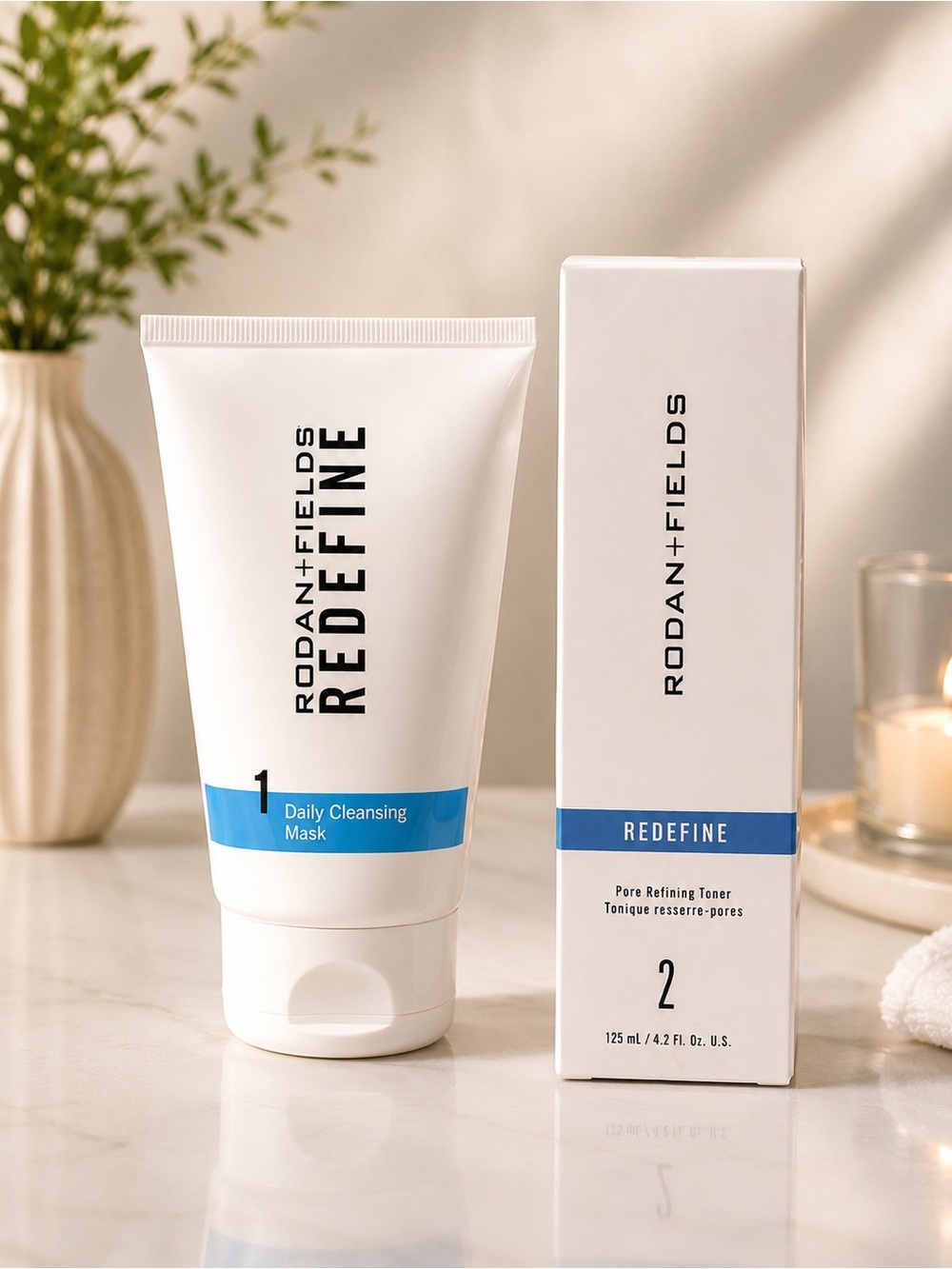 Rodan + Fields REDEFINE Daily Cleansing Mask and Toner - SKINCARE DUO - Picture 1 of 1
